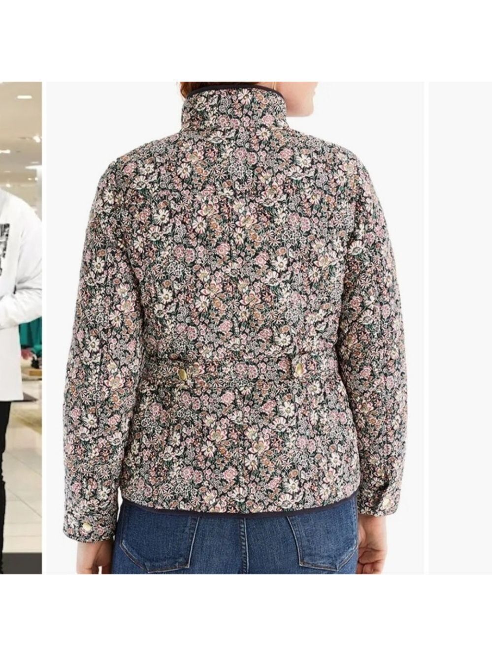 J.Crew Quilted Downtown Field Jacket in Liberty Garden Print.  - Picture 3 of 9